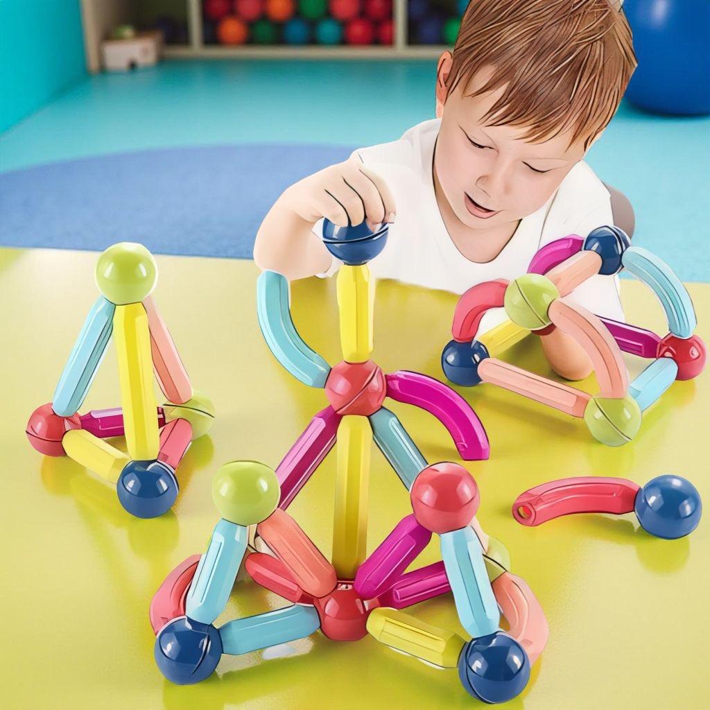 25-Piece Magnetic Building Toy Set – Brain Development Kit (Random Colors)