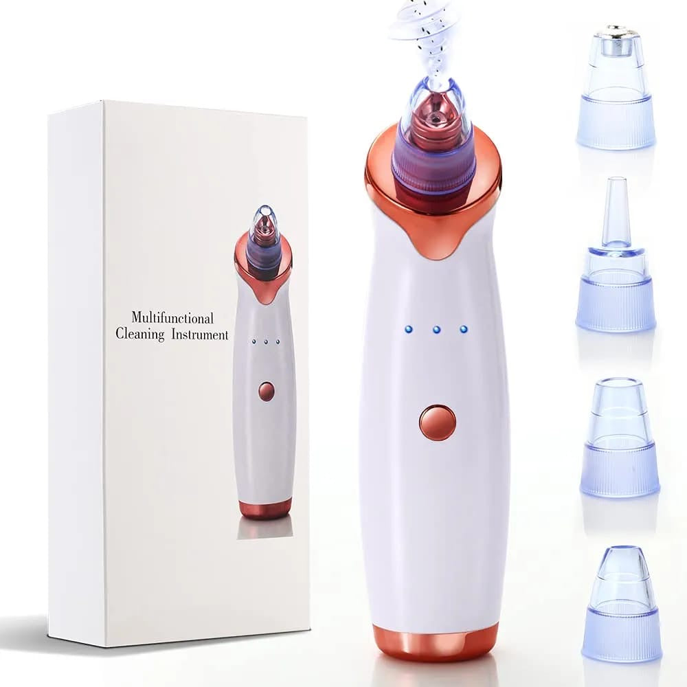 Daweir Upgraded Blackhead Remover Pore Vacuum Cleaner – Deep Cleansing Facial Kit for Blackhead & Blemish Removal