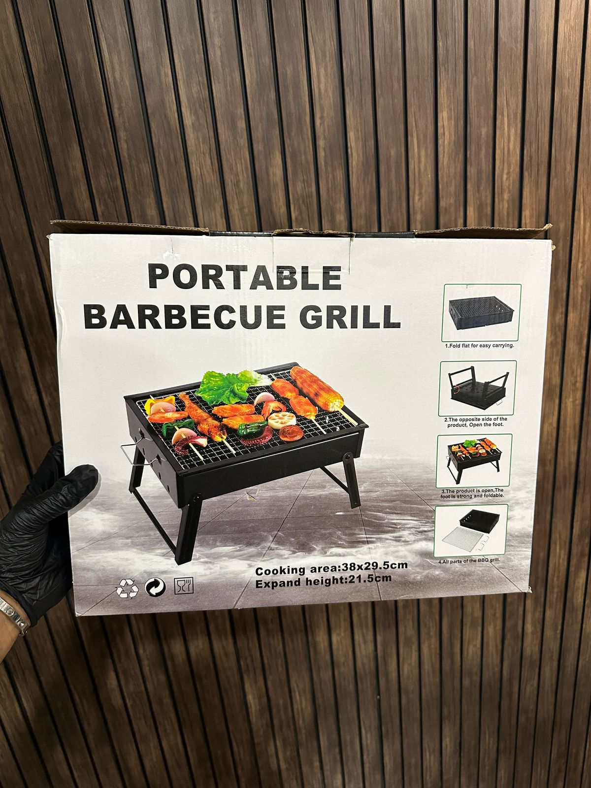 Portable & Foldable BBQ Grill Space Saver